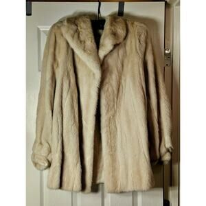 Vtg Adolfo Genuine Mink Fur Jacket | No Size Tag | Approx Medium-Large